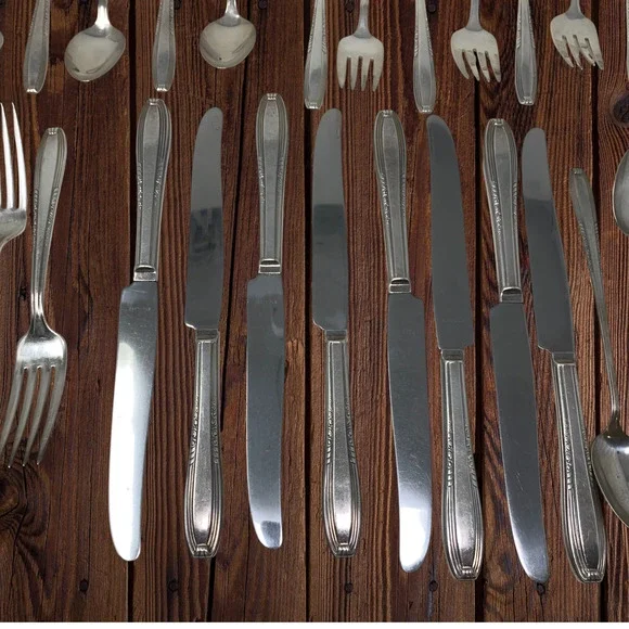Vintage Lot 40 Pc Harmony House Serenade AA+ Silverplate Flatware Sears Svc 8 - Picture 7 of 14